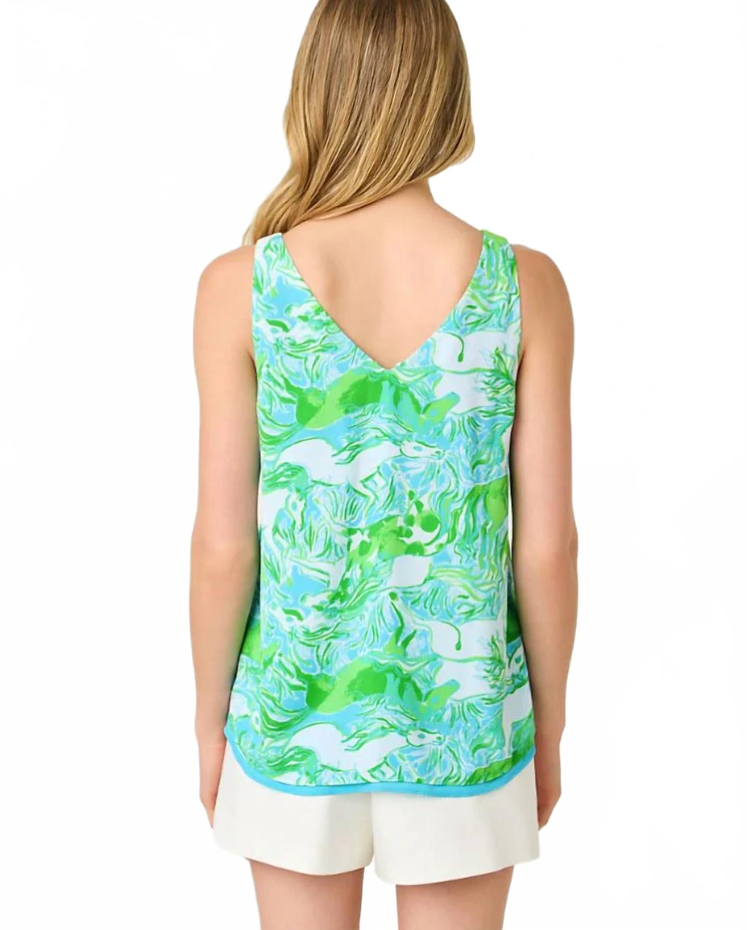 Top color azul