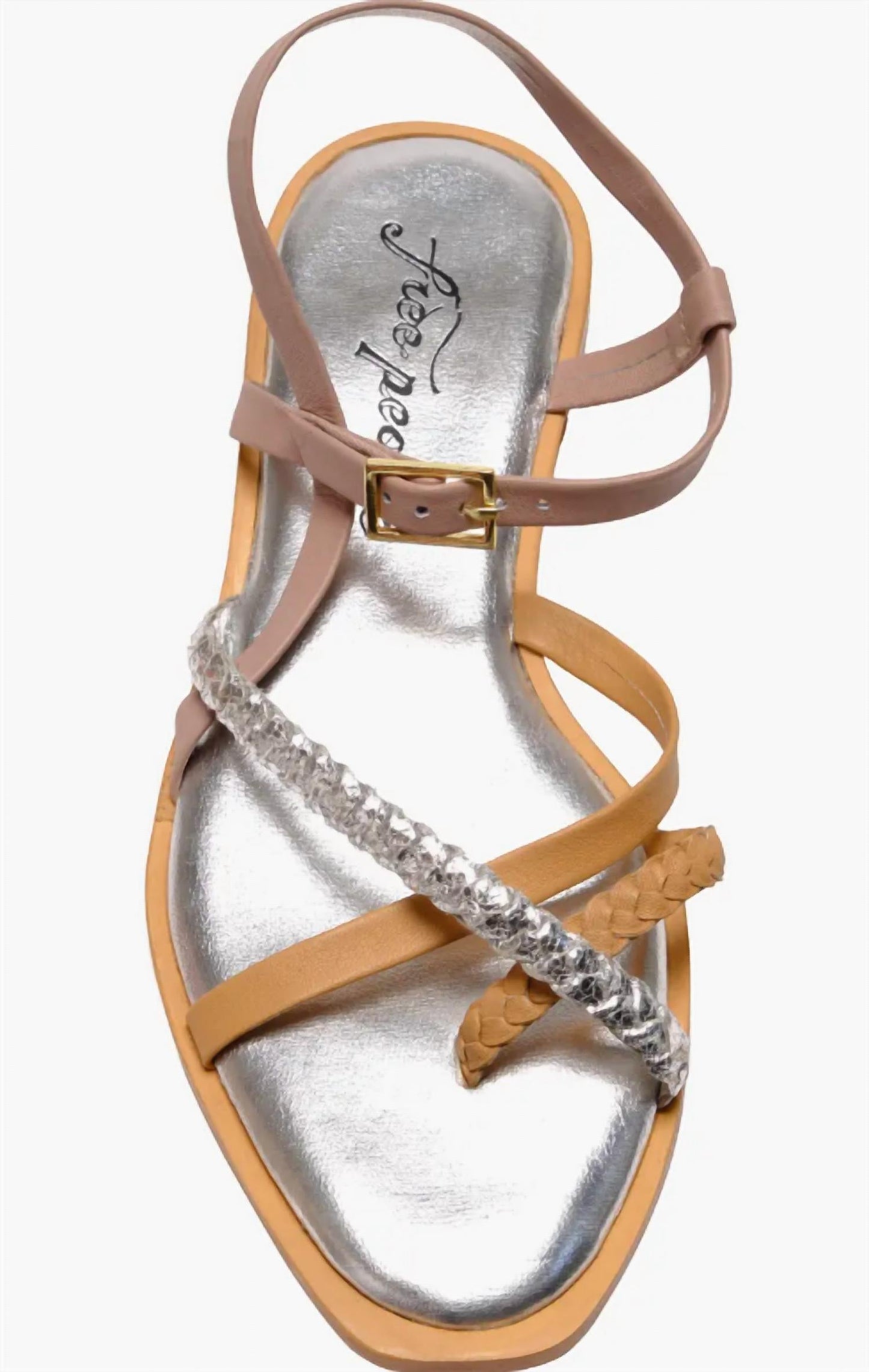 Sandalias de mujer color plateado