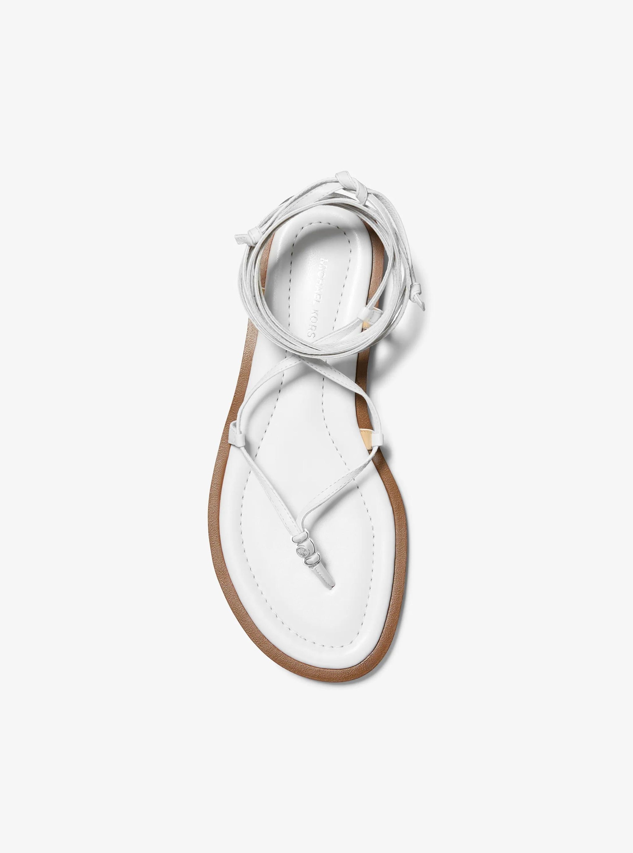 Sandalias de cuero con cordones