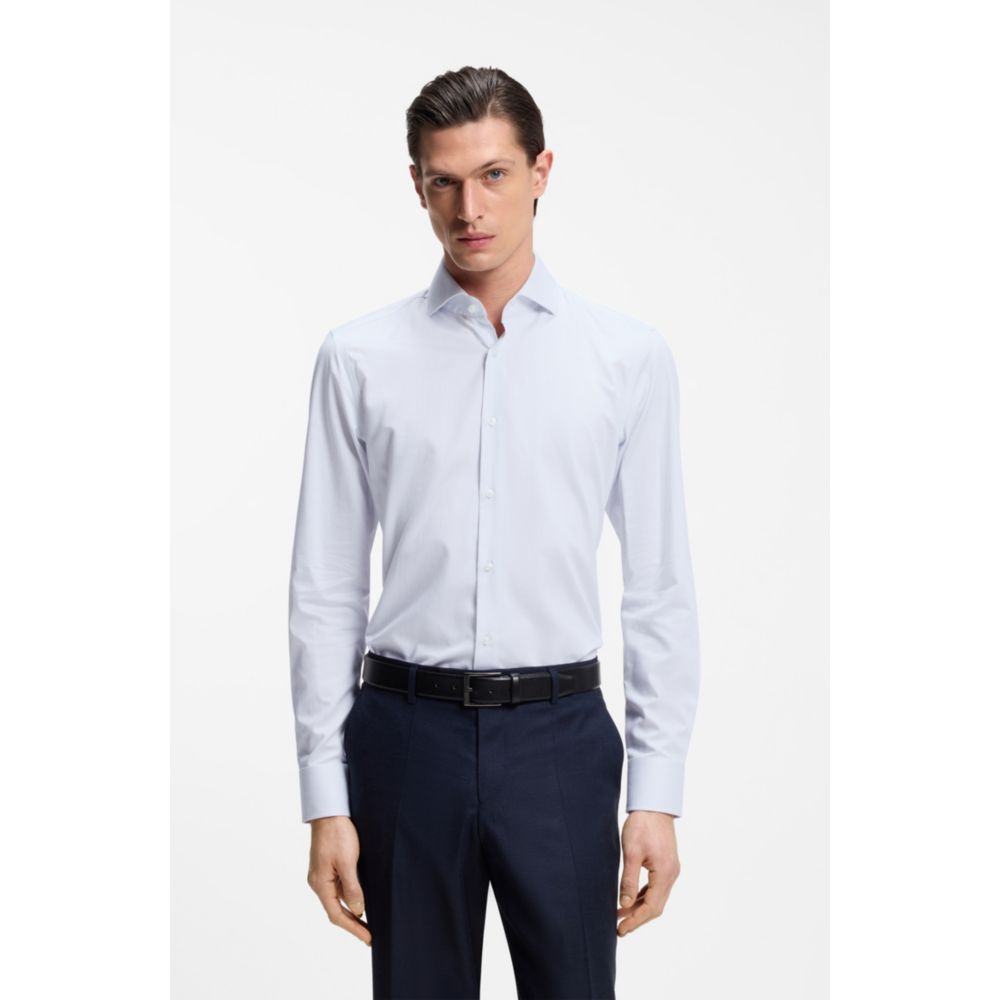 Camisa de corte ajustado a rayas