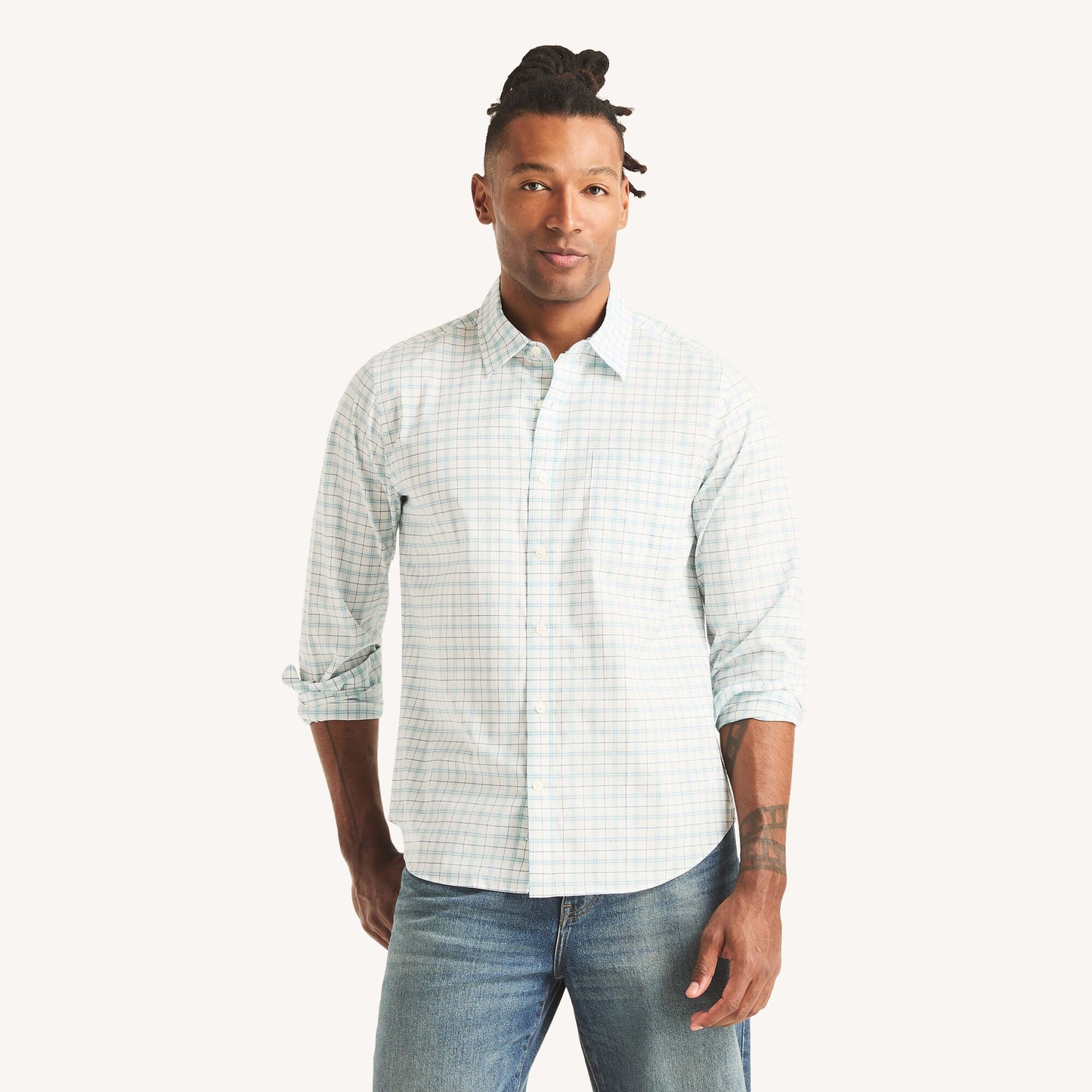 Camisa de hombre a cuadros