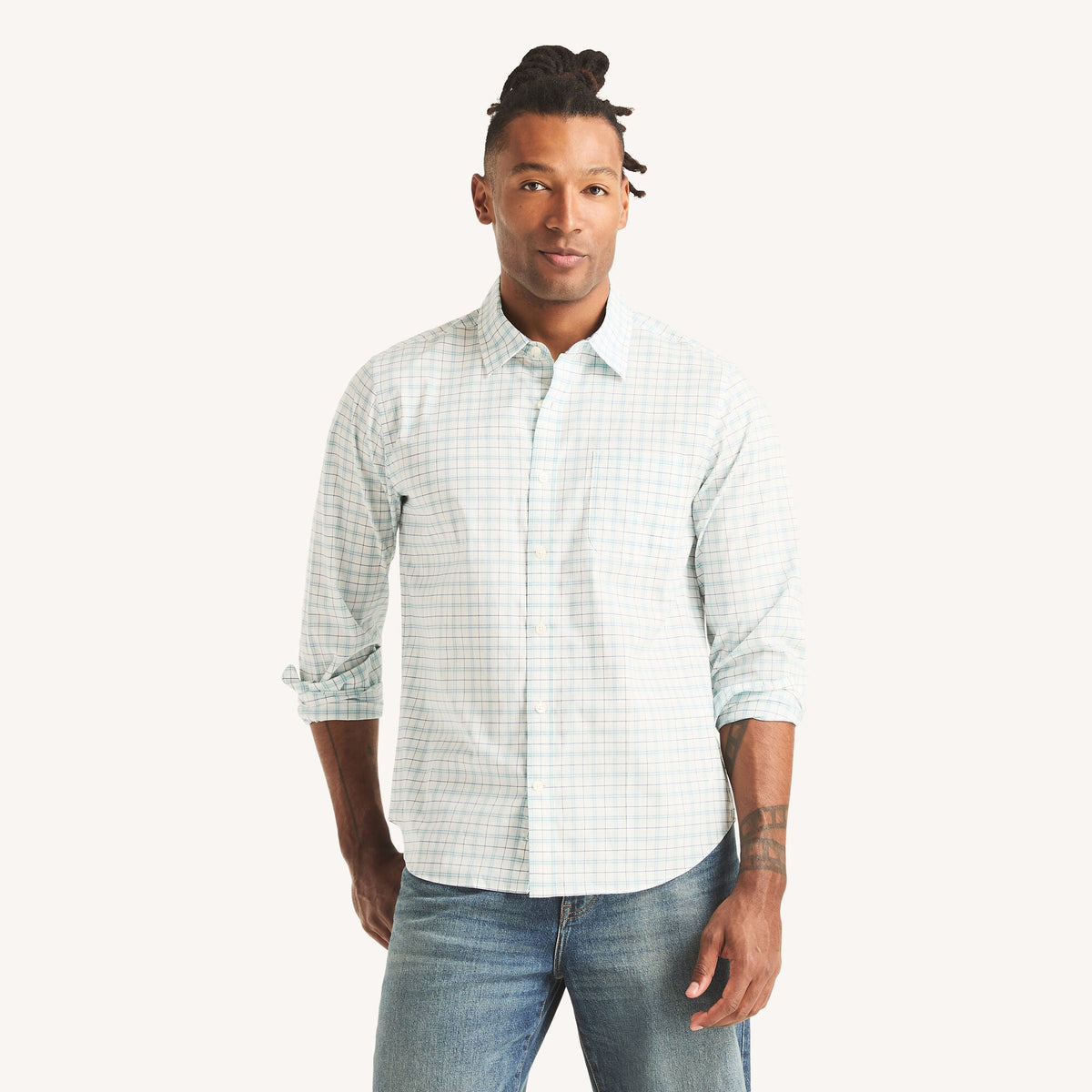 Camisa de hombre a cuadros