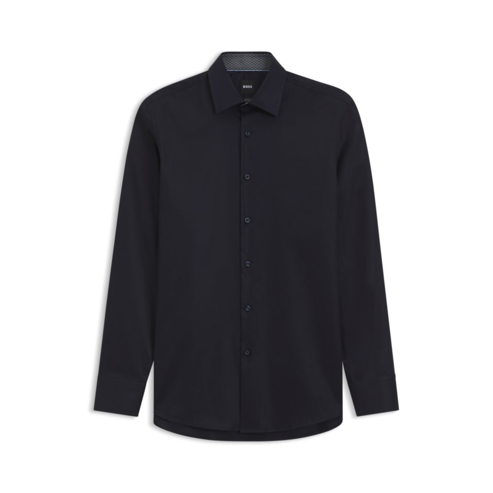 Camisa de algodón de corte ajustado