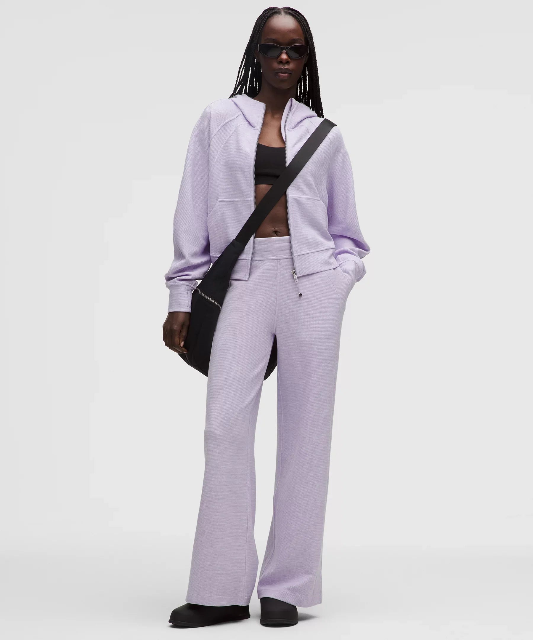 Pantalón de pierna ancha de tiro medio