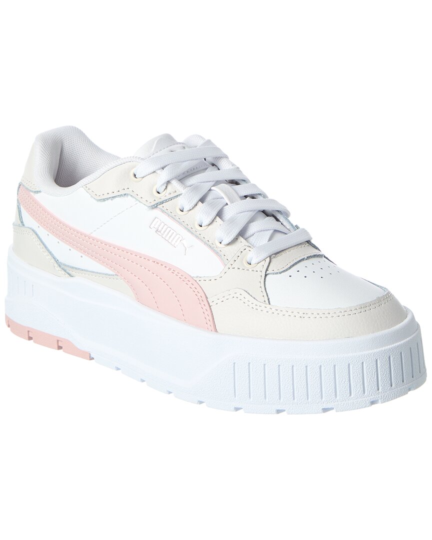 Tenis de cuero con plataforma