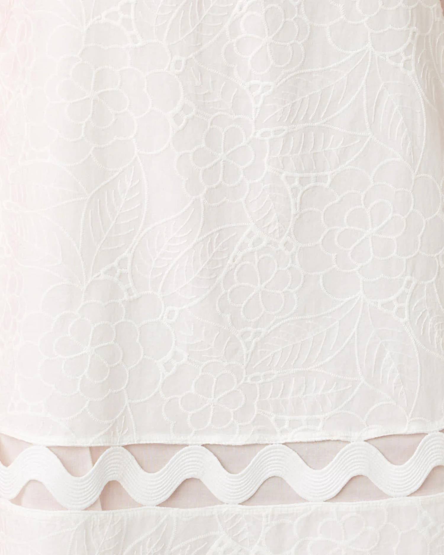 Vestido corto color blanco