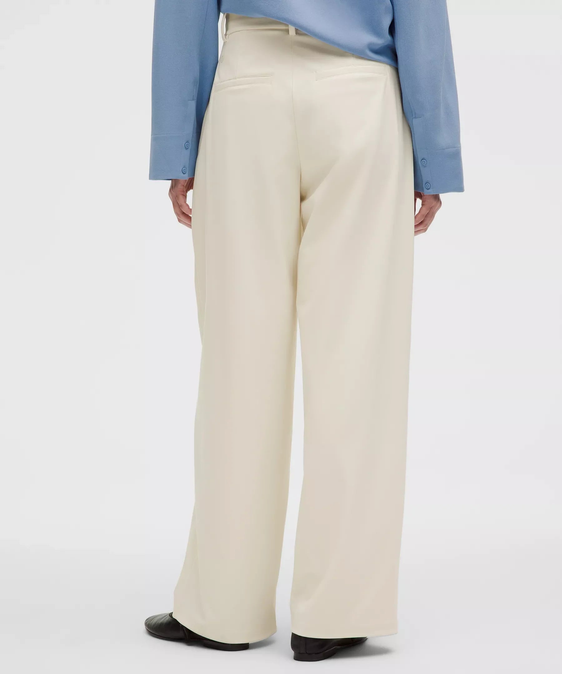 Pantalón de pierna ancha de tiro alto