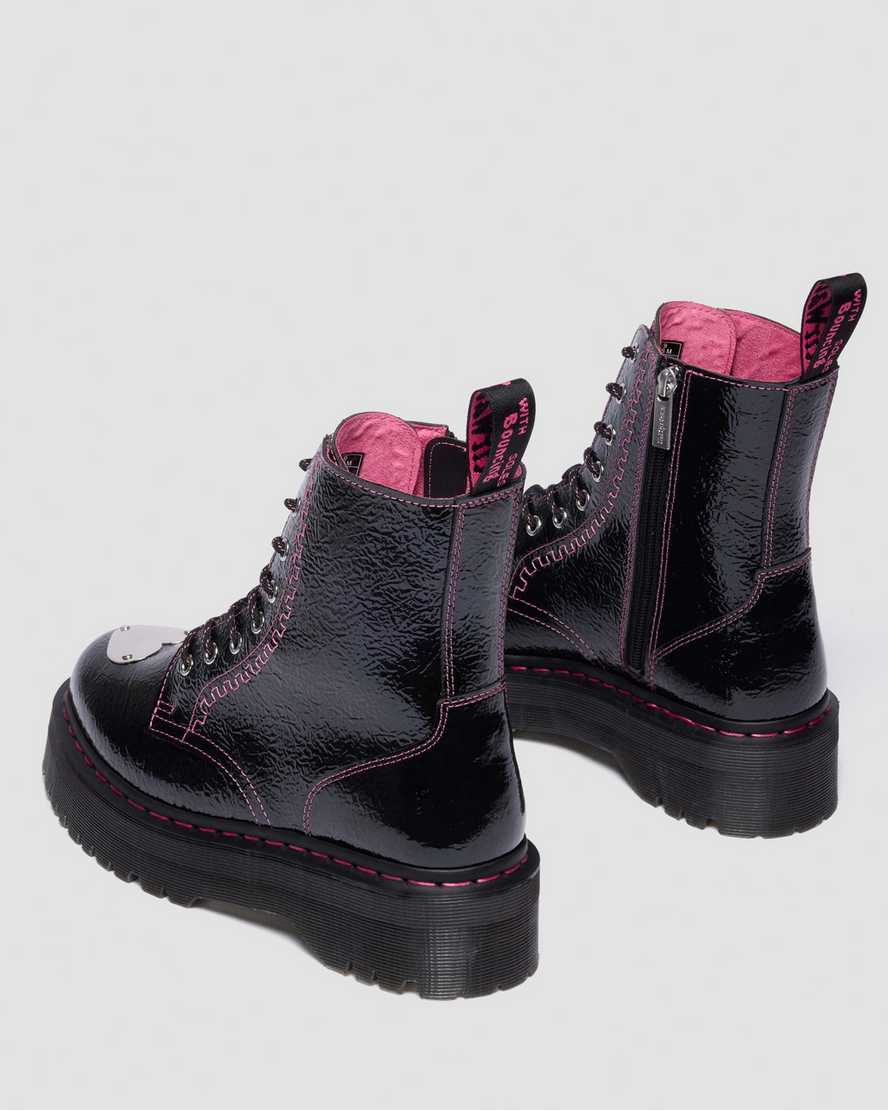 Botas de cuero con plataforma