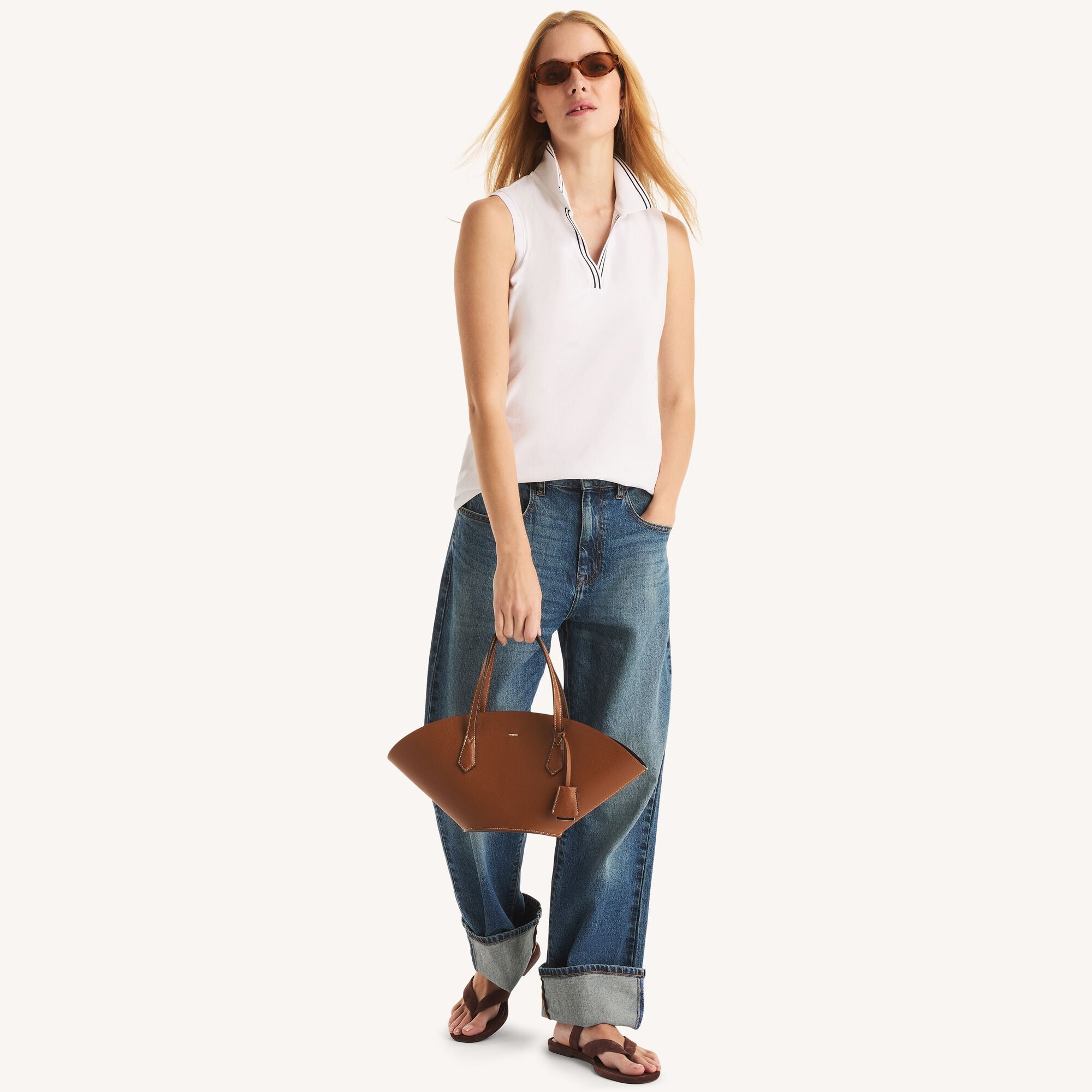 Polo de mujer sin mangas