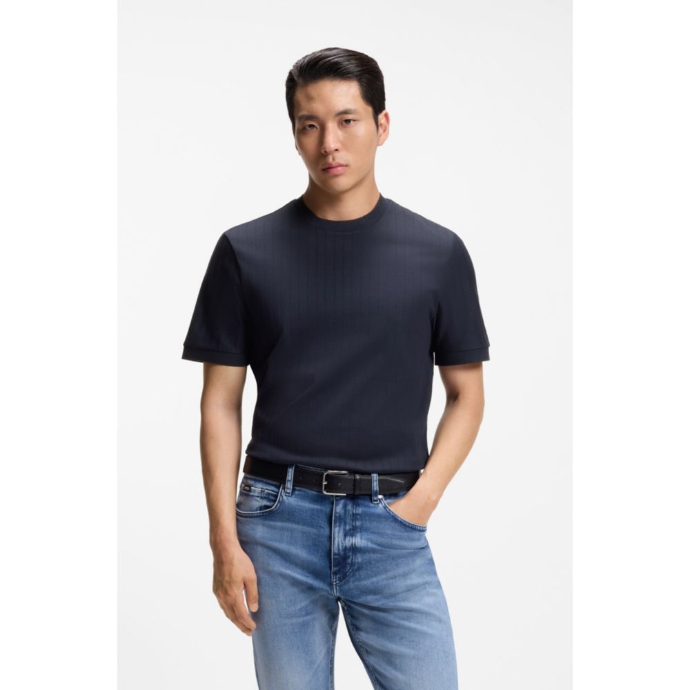 Camiseta de algodón a rayas