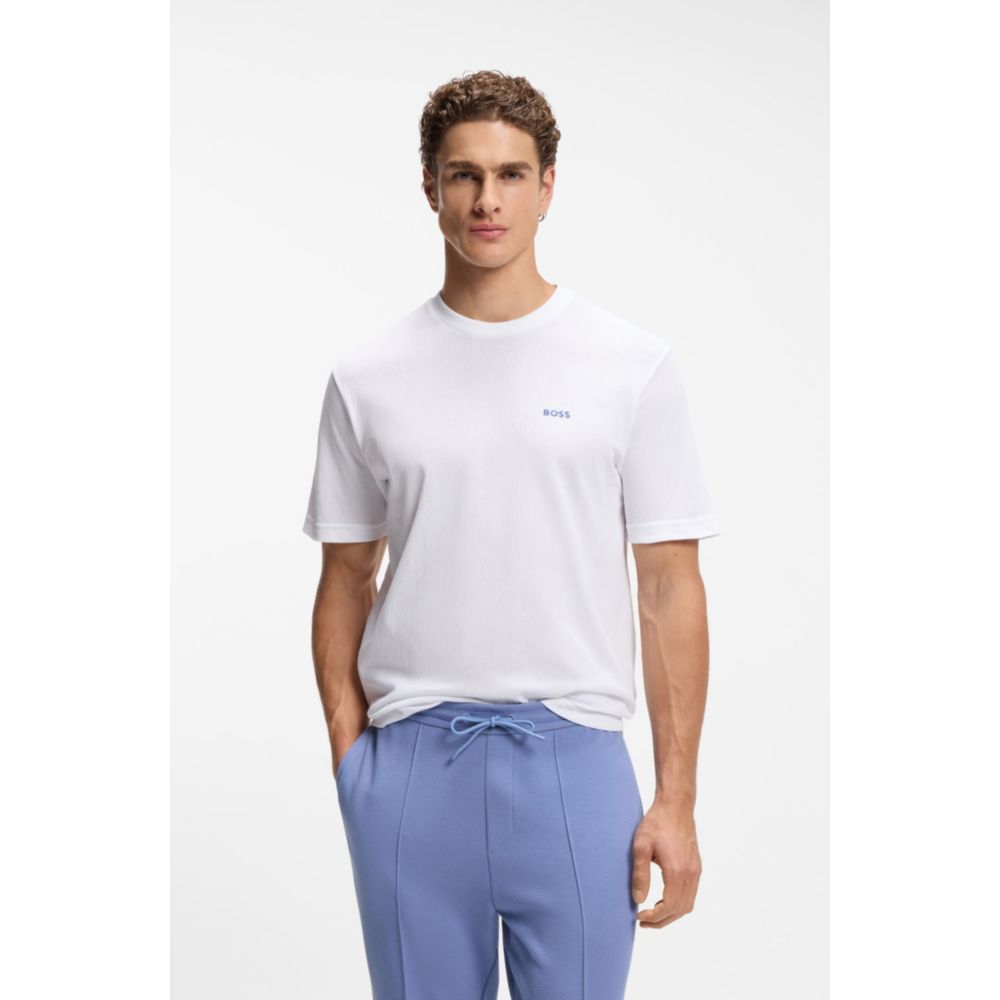 Camiseta de algodón con bordado