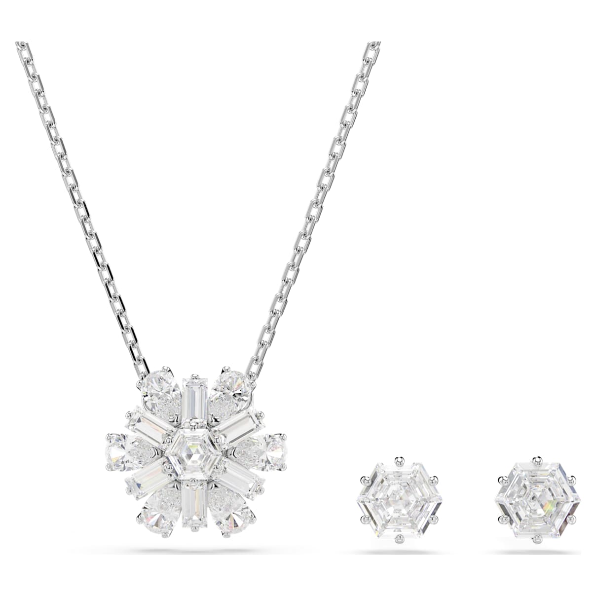 Set de joyería color blanco