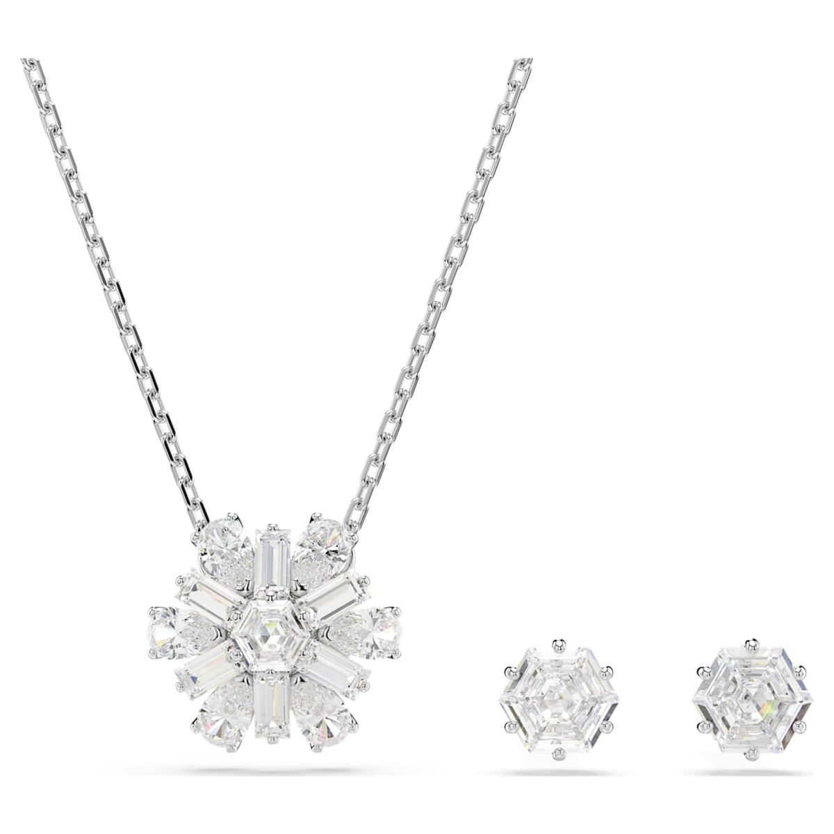 Set de joyería color blanco