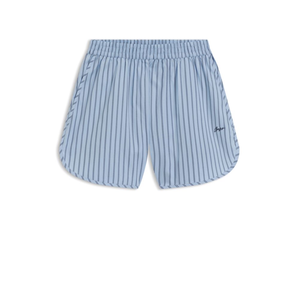 Short de algodón a rayas