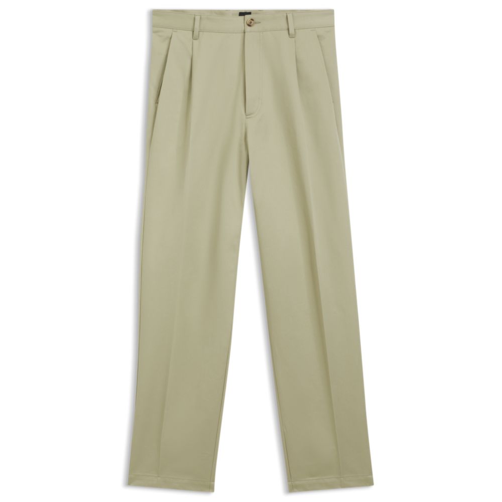 Pantalón de algodón de corte amplio