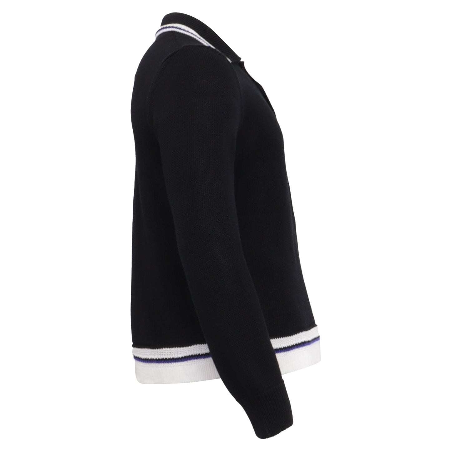 Polo de manga larga color negro