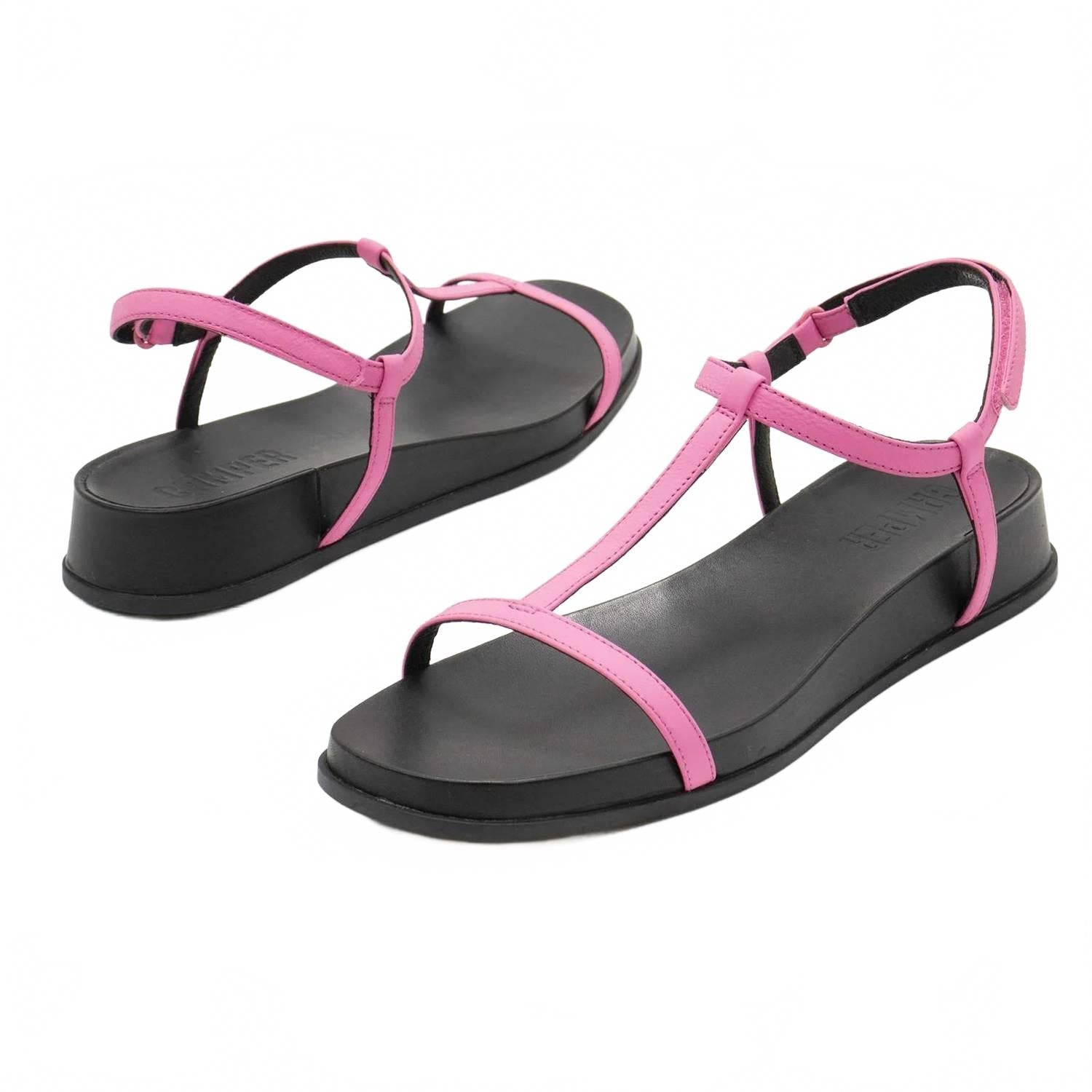Sandalias de mujer con plataforma color rosado