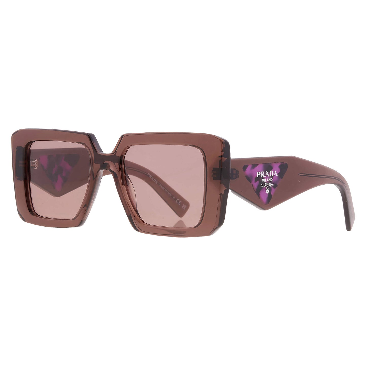 Gafas de sol de mujer de montura cuadrada color café