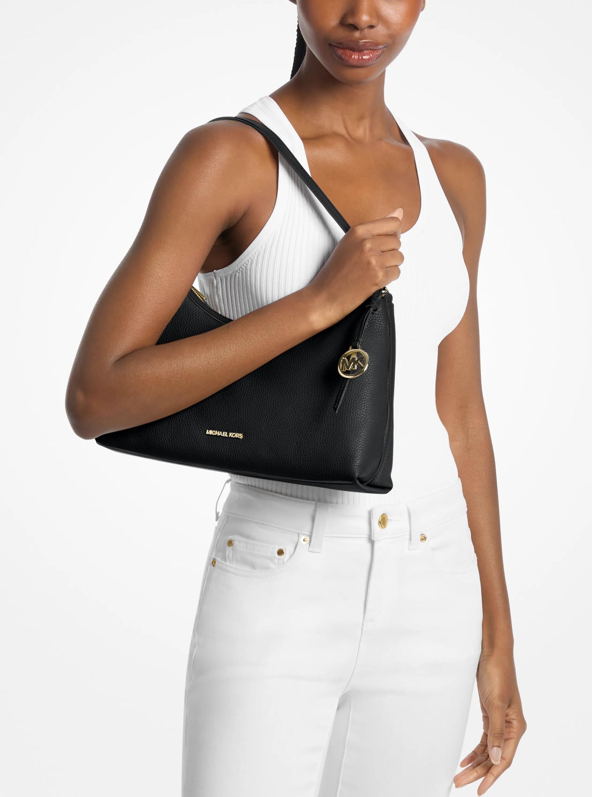 Bolso de hombro de cuero