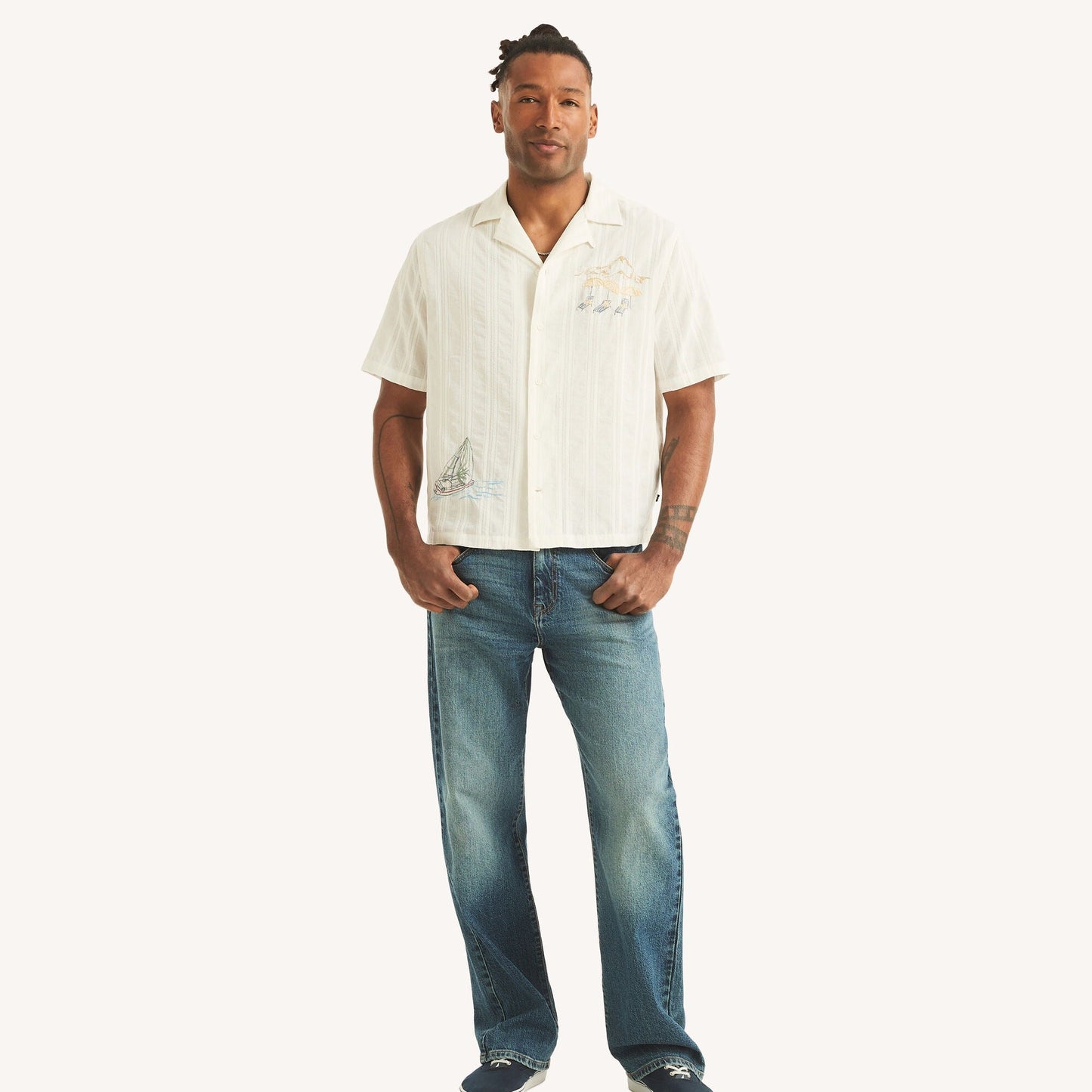Camisa de hombre de manga corta