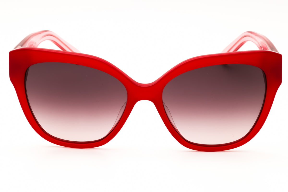 Gafas color café y rojo