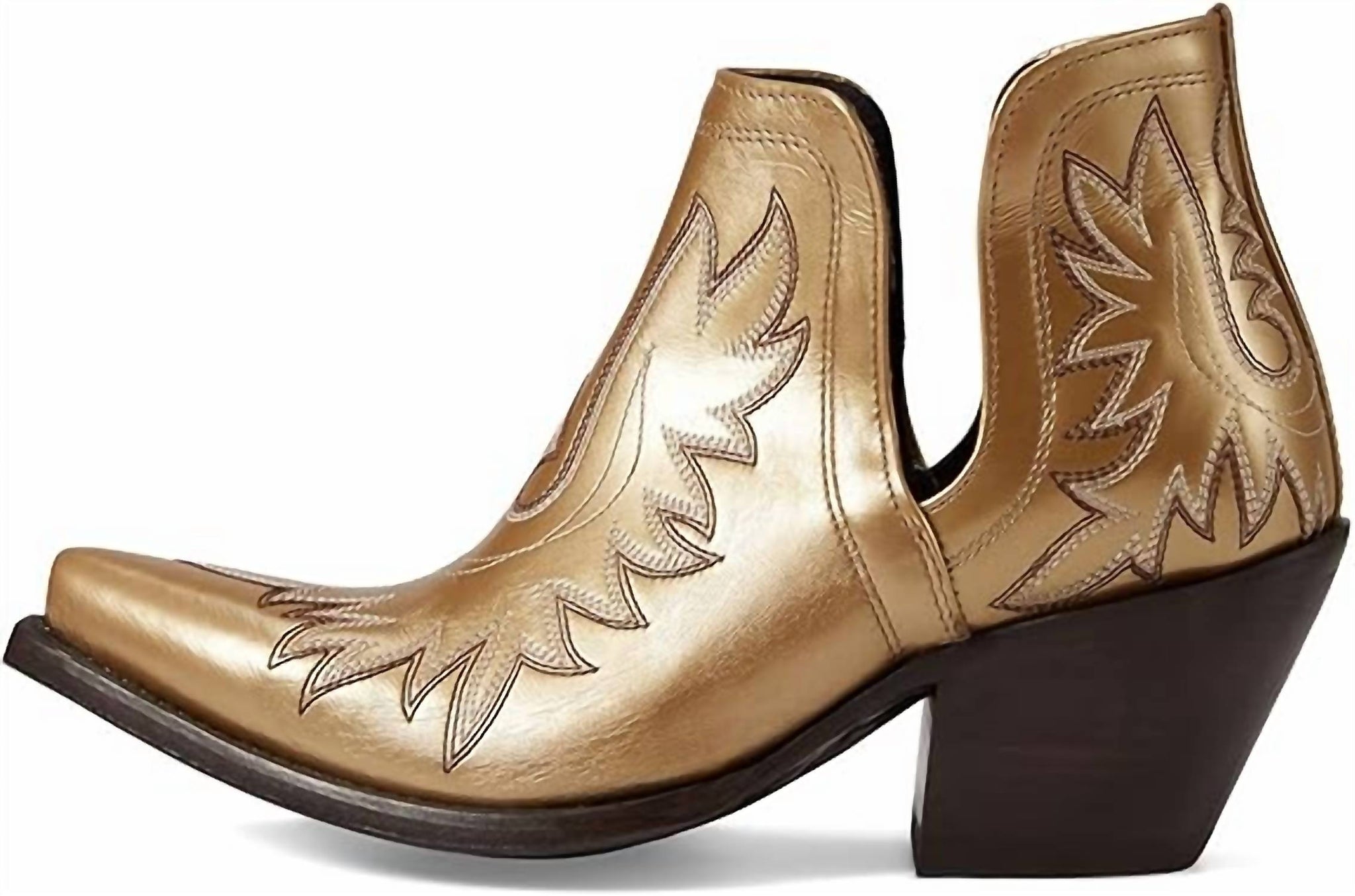 Botas de mujer color dorado