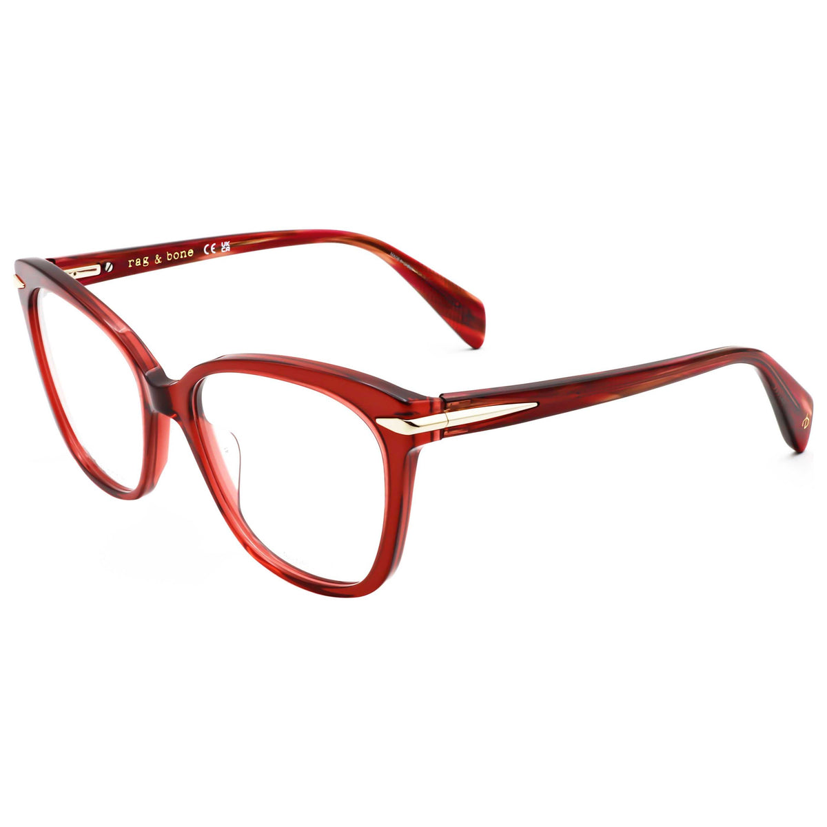 Montura para gafas de mujer 54 mm color rojo