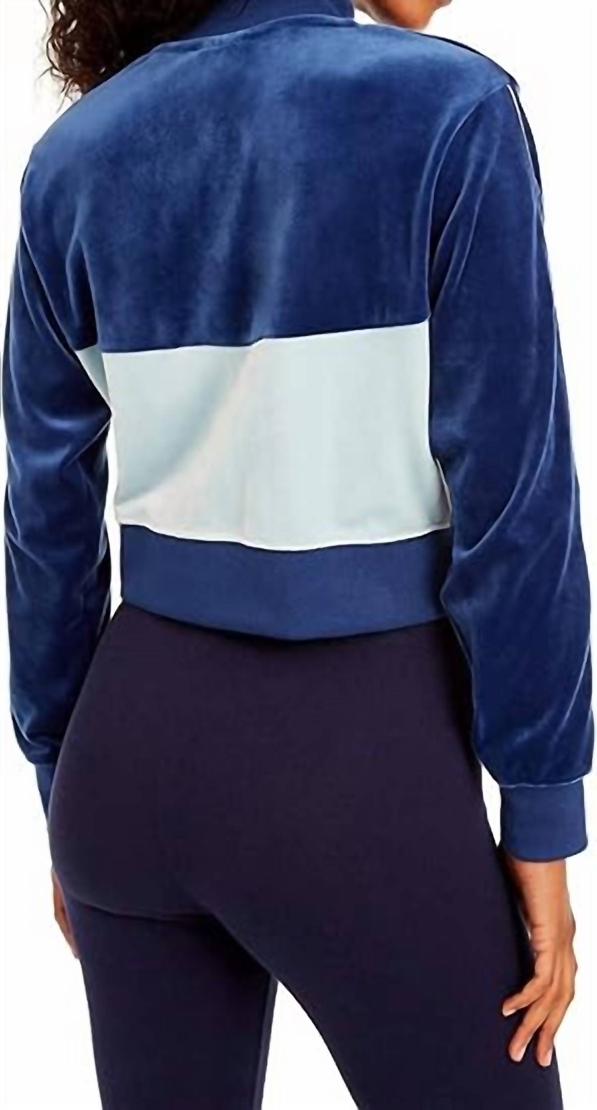 Chaqueta de terciopelo color azul