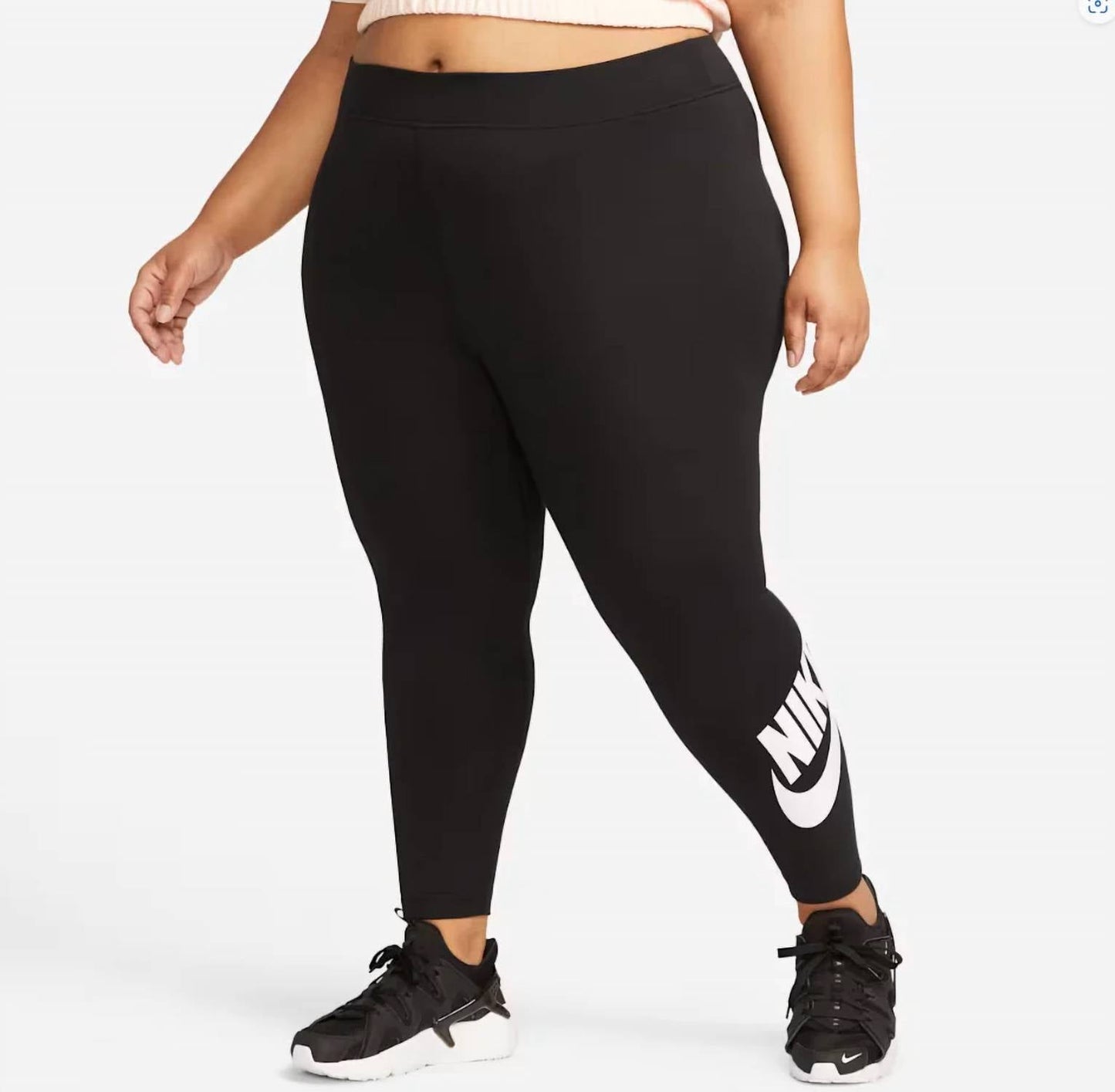 Leggings de mujer de tiro alto color negro
