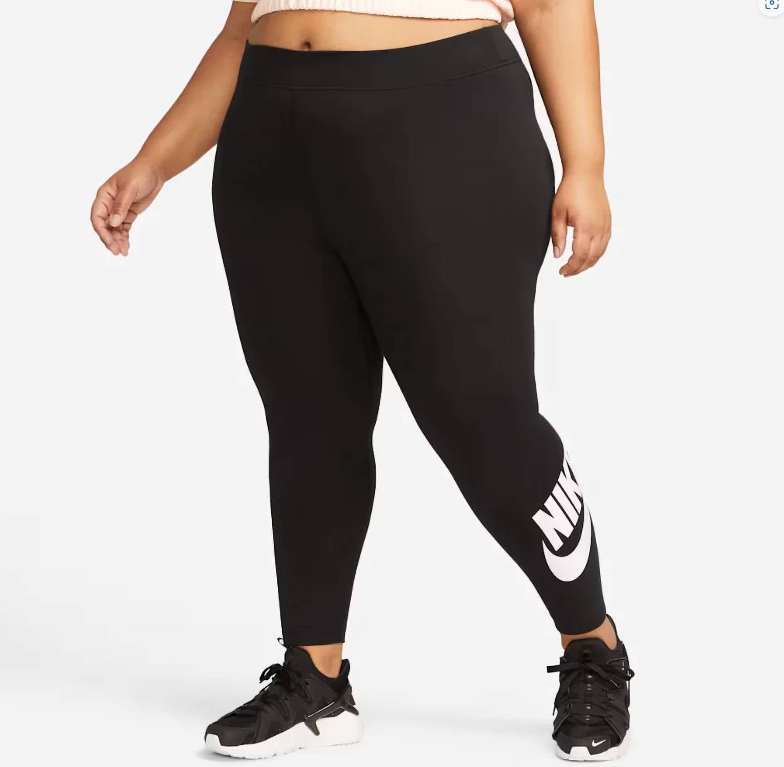 Leggings de mujer de tiro alto color negro