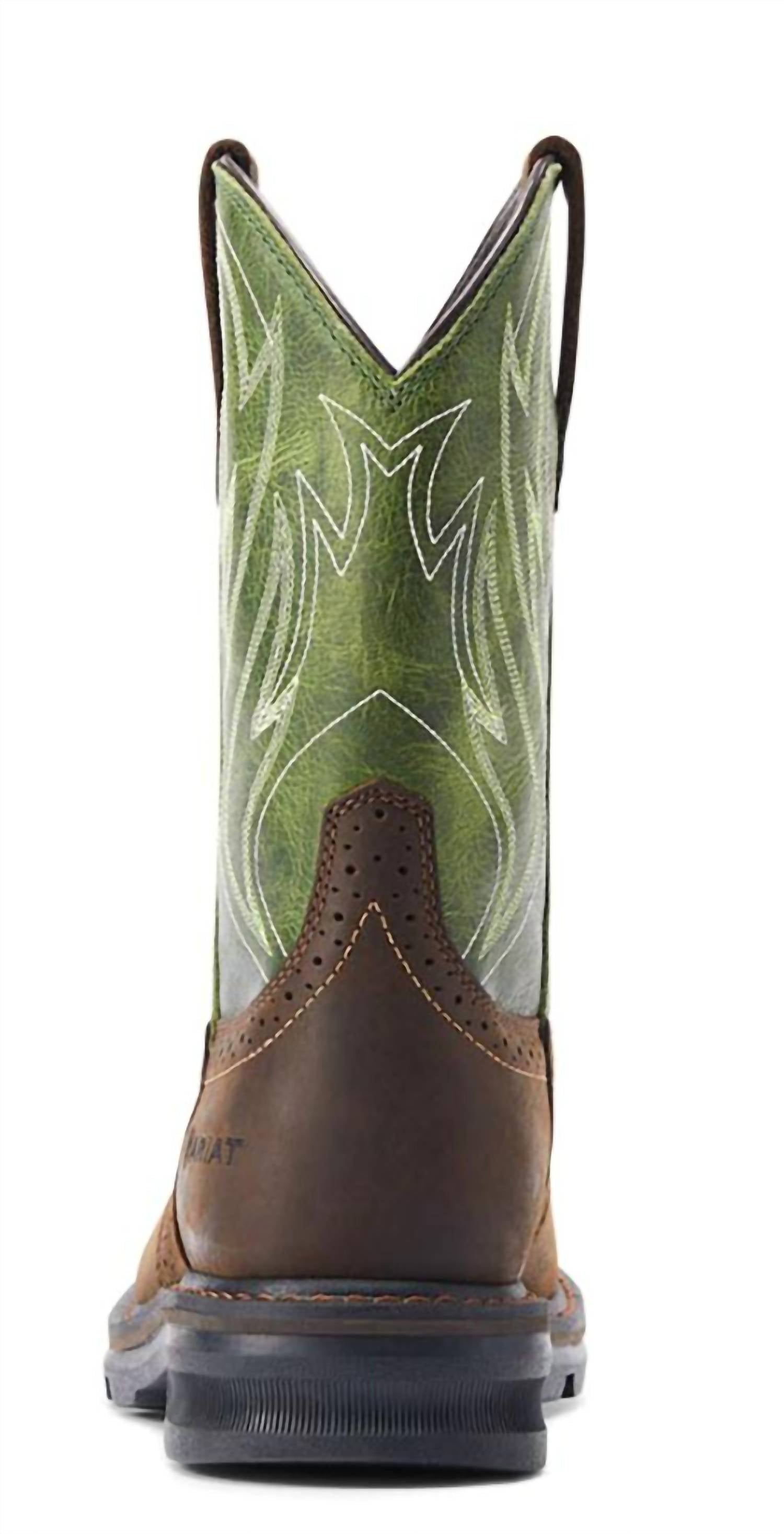 Botas de hombre color café y verde