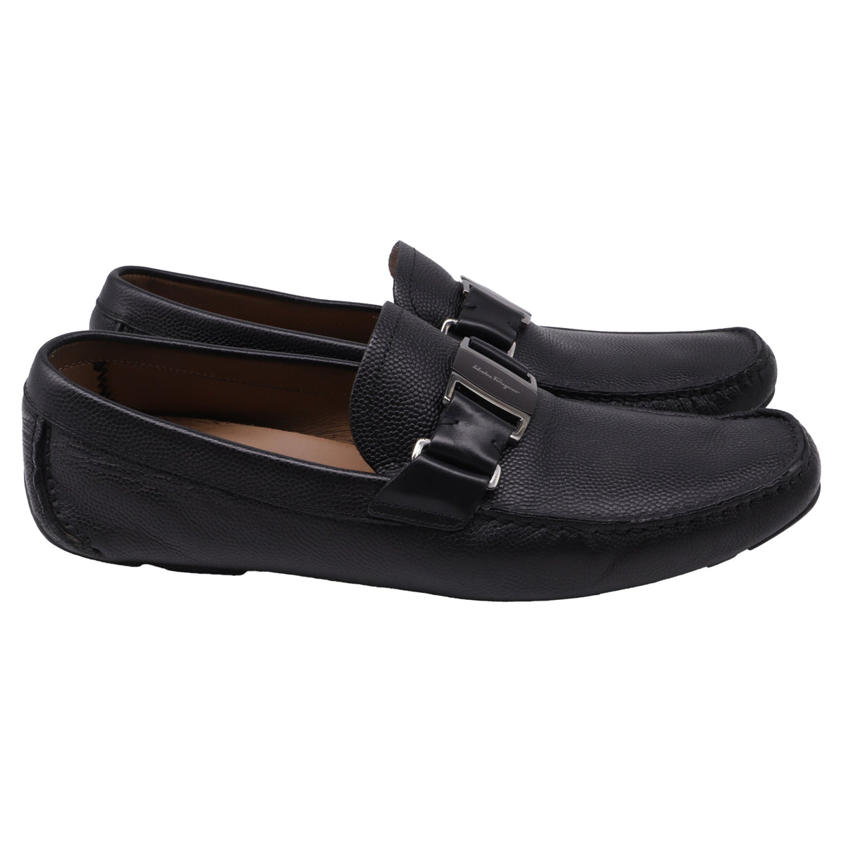 Mocasines de cuero color negro