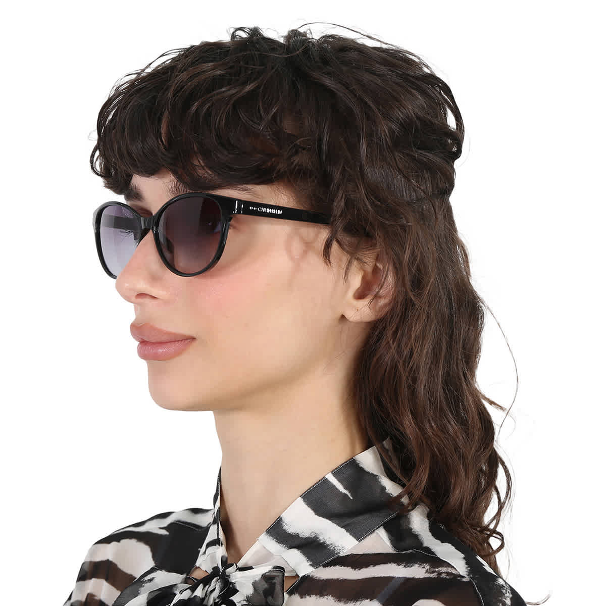 Gafas de sol de mujer de montura tipo gato color gris