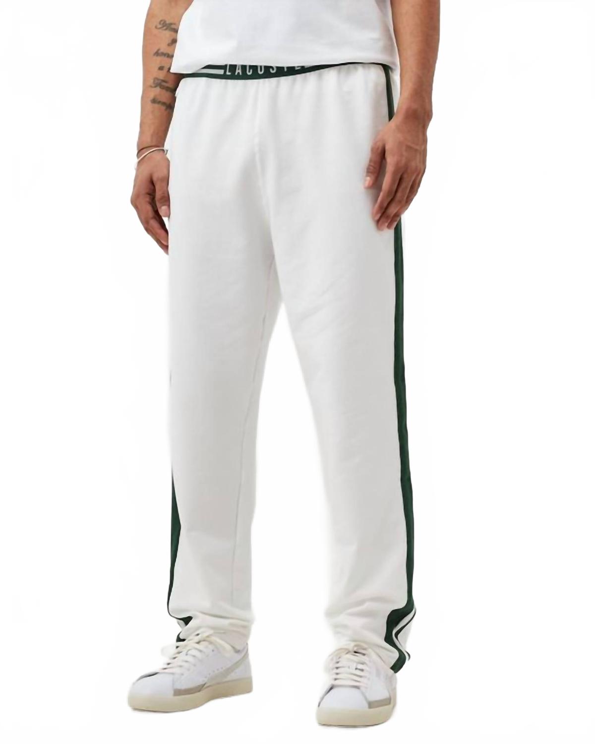 Pantalón deportivo de corte amplio color blanco