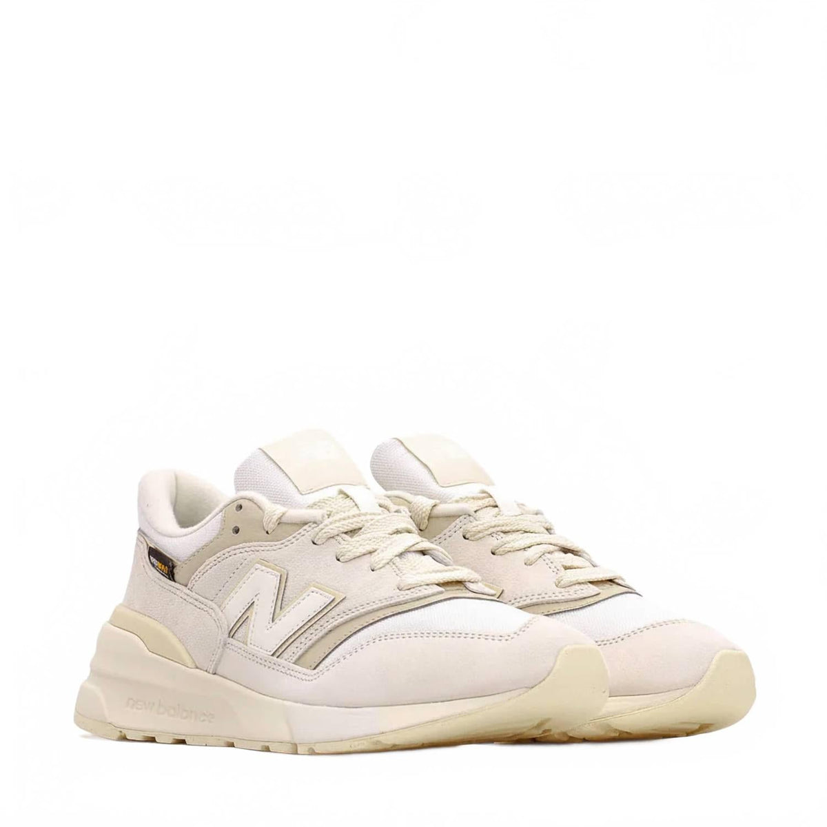 Tenis para correr unisex color blanco y beige