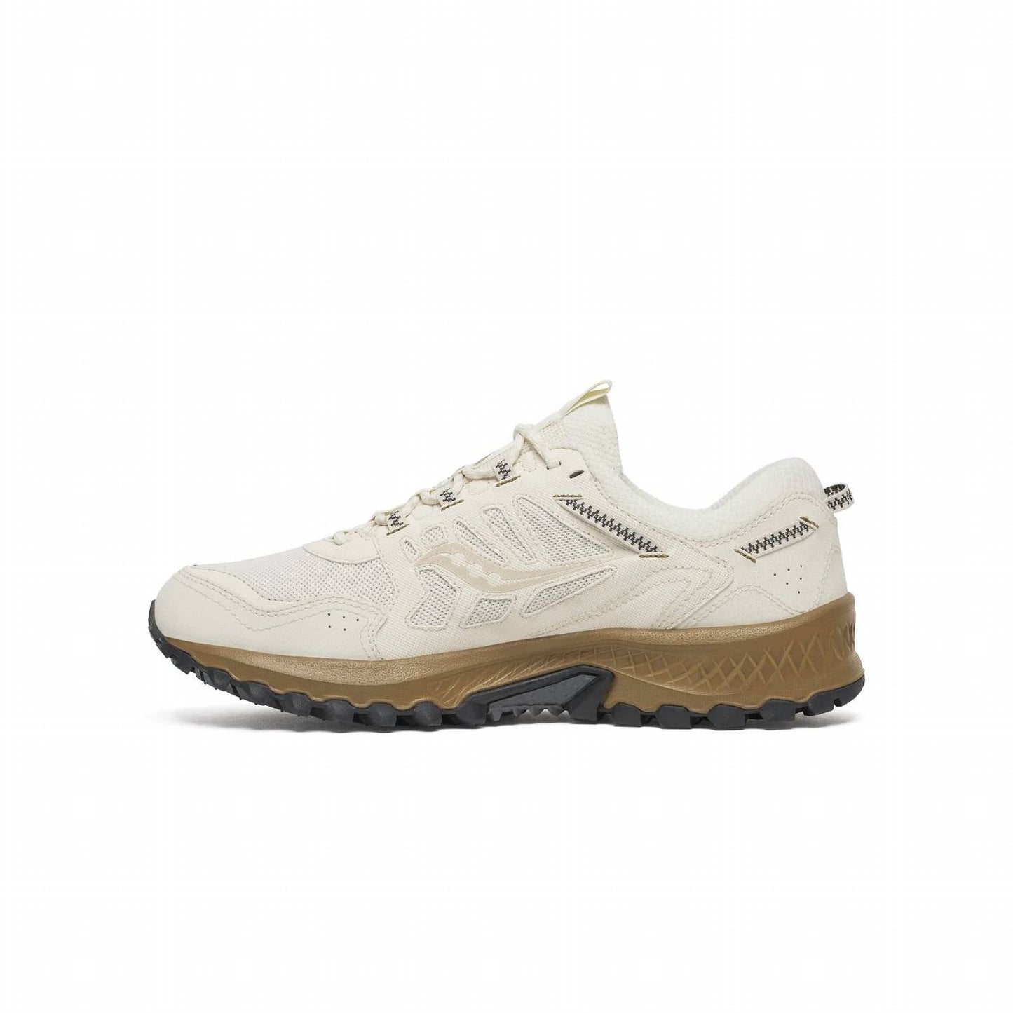 Tenis unisex color dorado y marfil