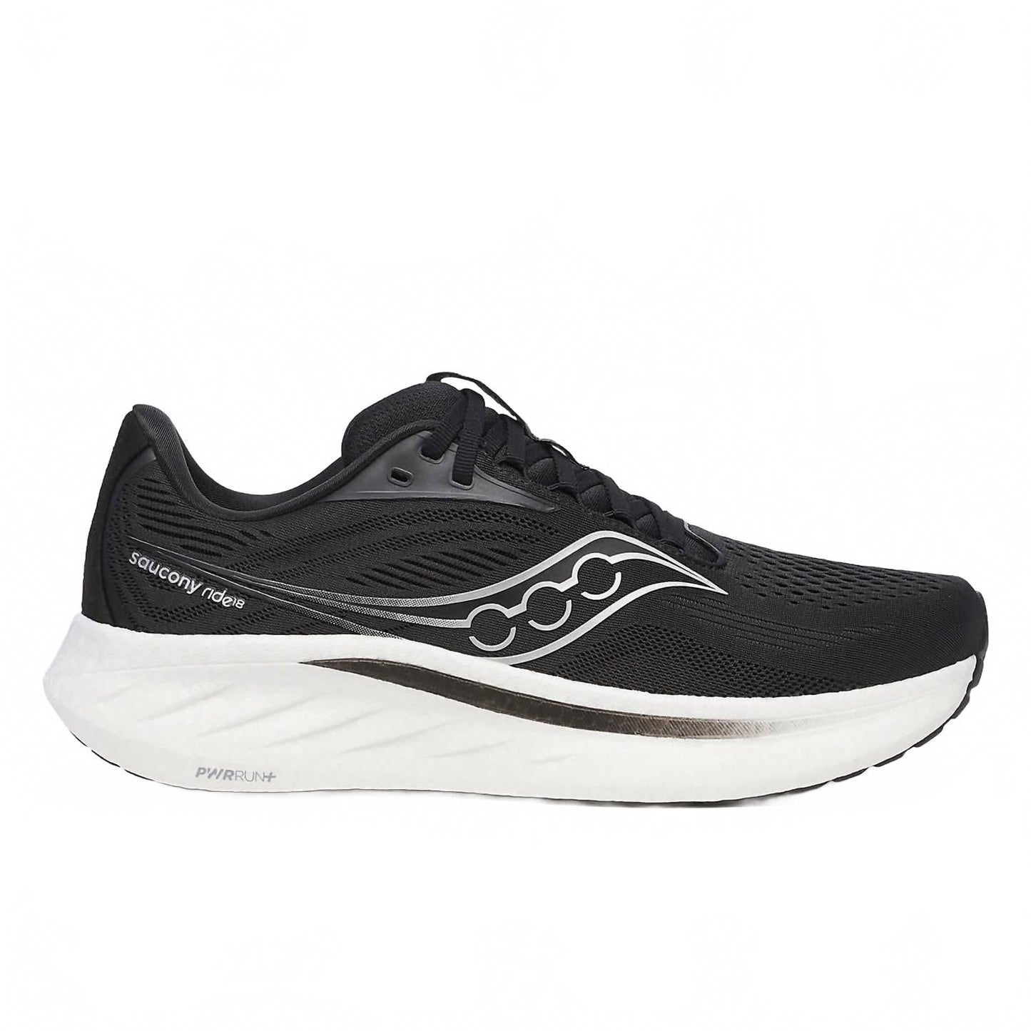 Tenis para correr de hombre color negro y blanco