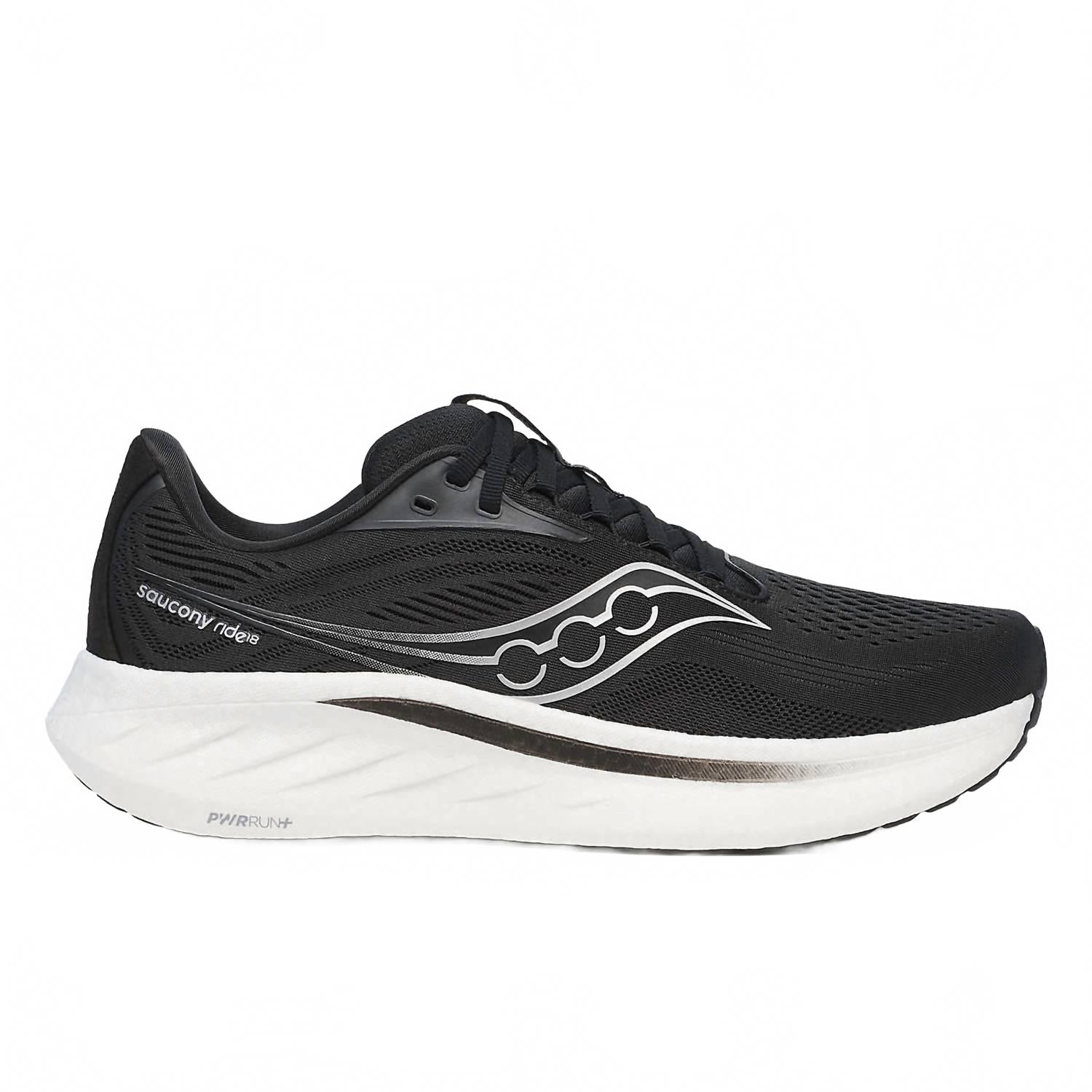 Tenis para correr de hombre color negro y blanco