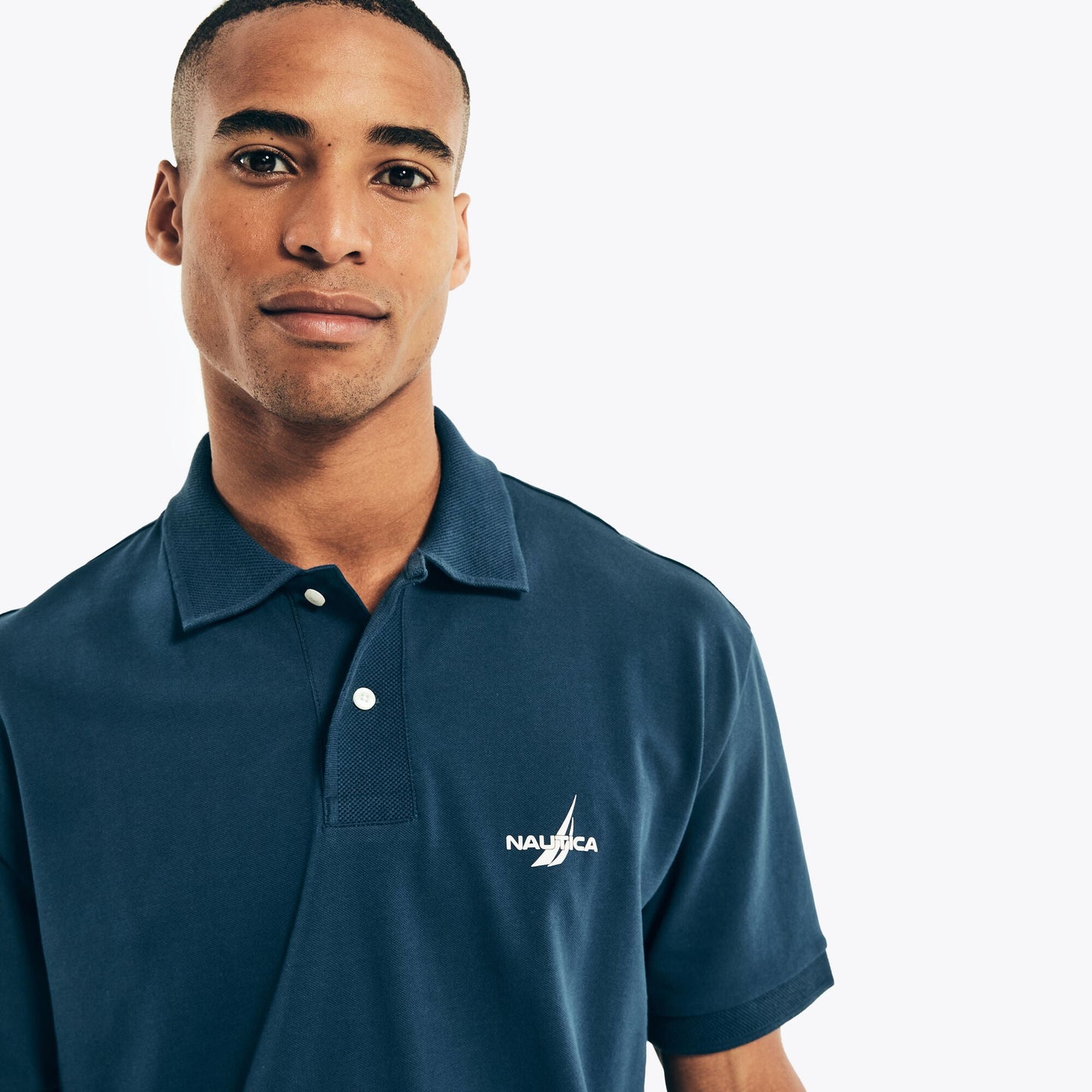Polo de hombre con tejido acanalado