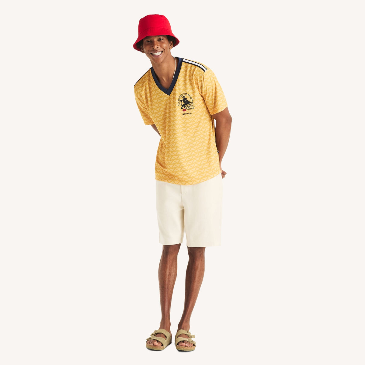 Camiseta de hombre con cuello en V