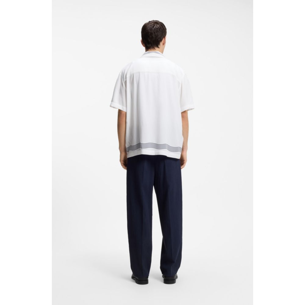 Camisa de corte amplio con estampado
