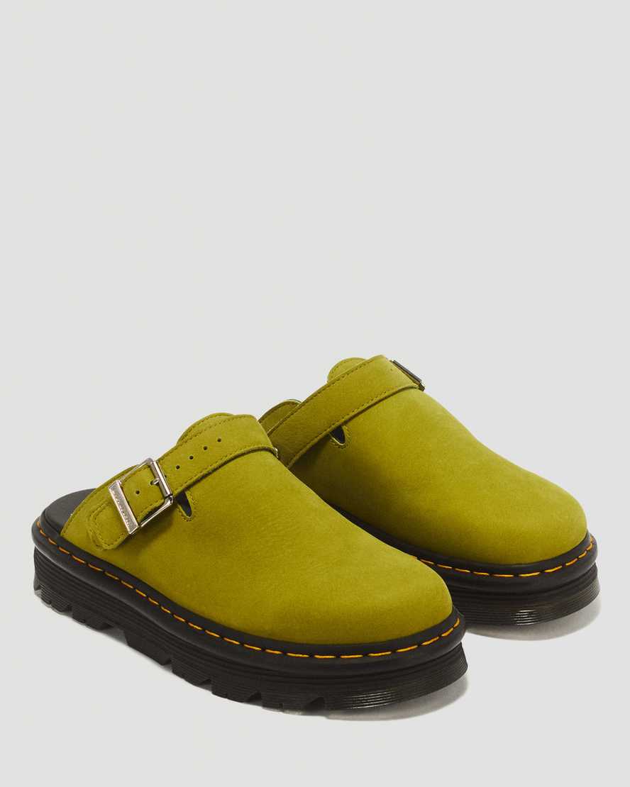 Zapatos destalonados de nobuk