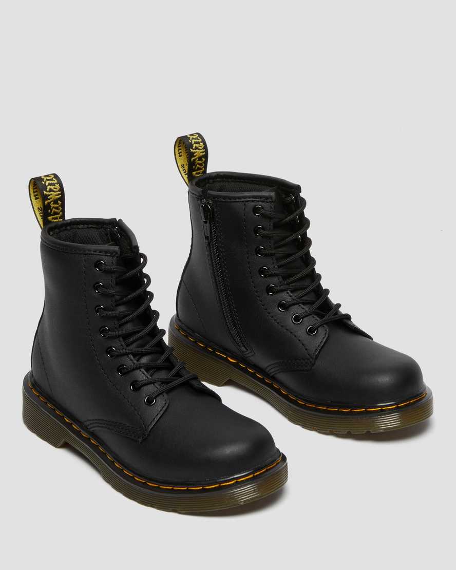 Botas de cuero con cordones