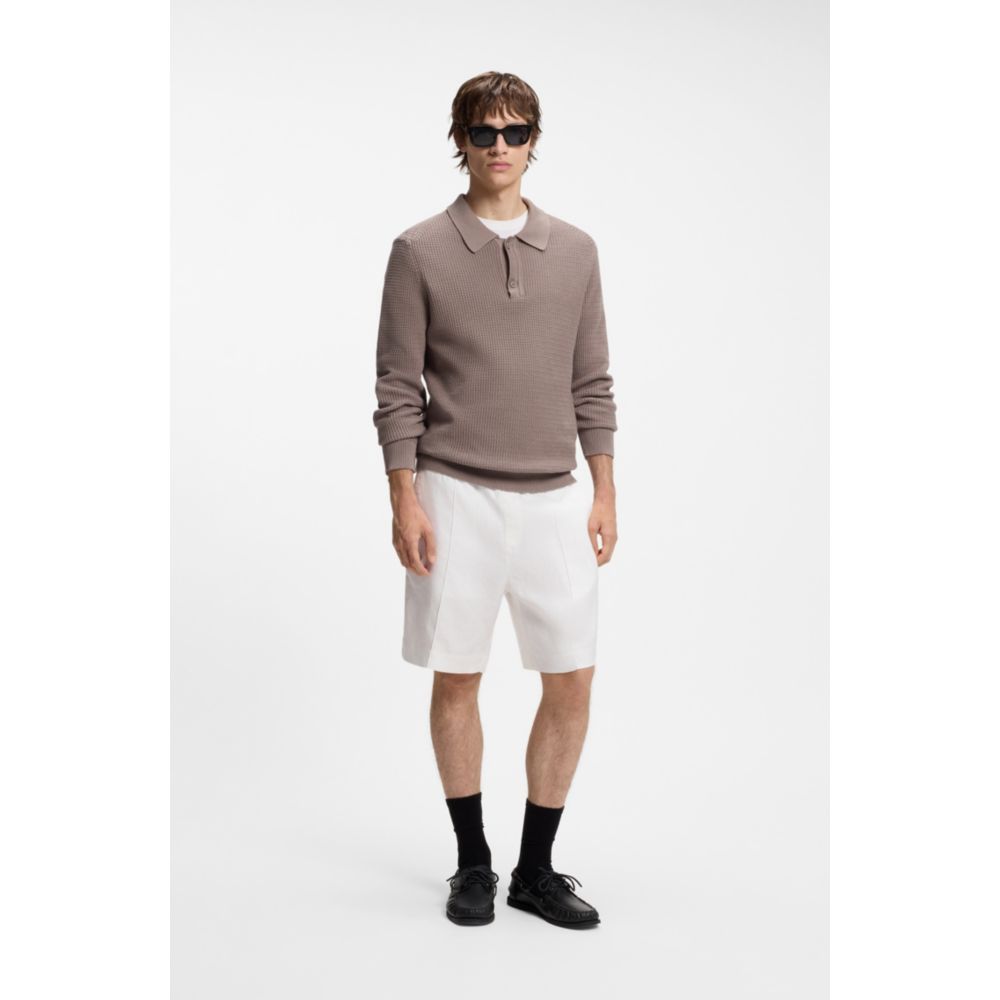Short de mezcla de lino