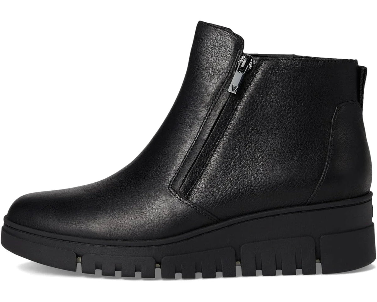 Botines de mujer de cuero color negro