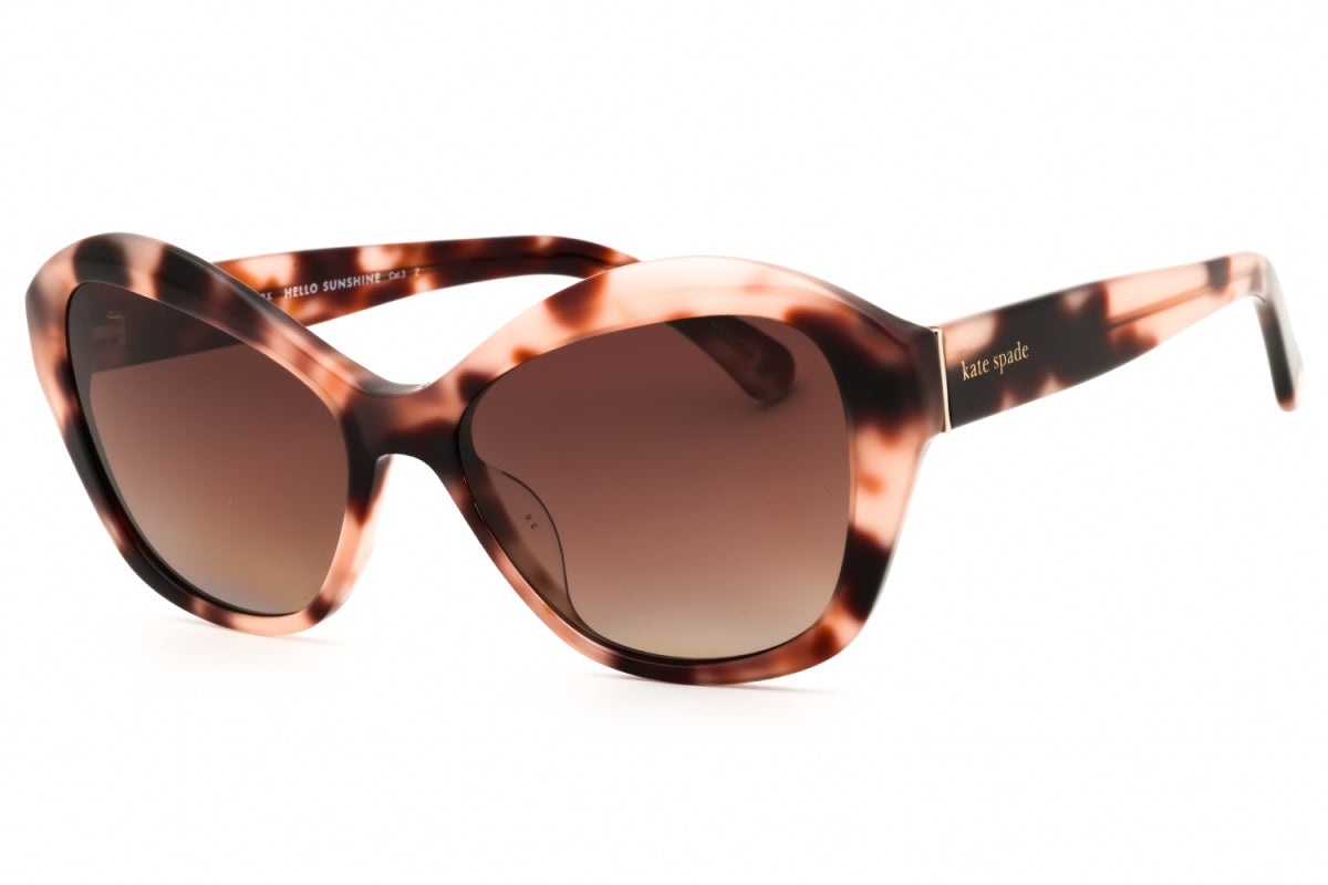 Gafas con lentes polarizados color café y rosado y nude