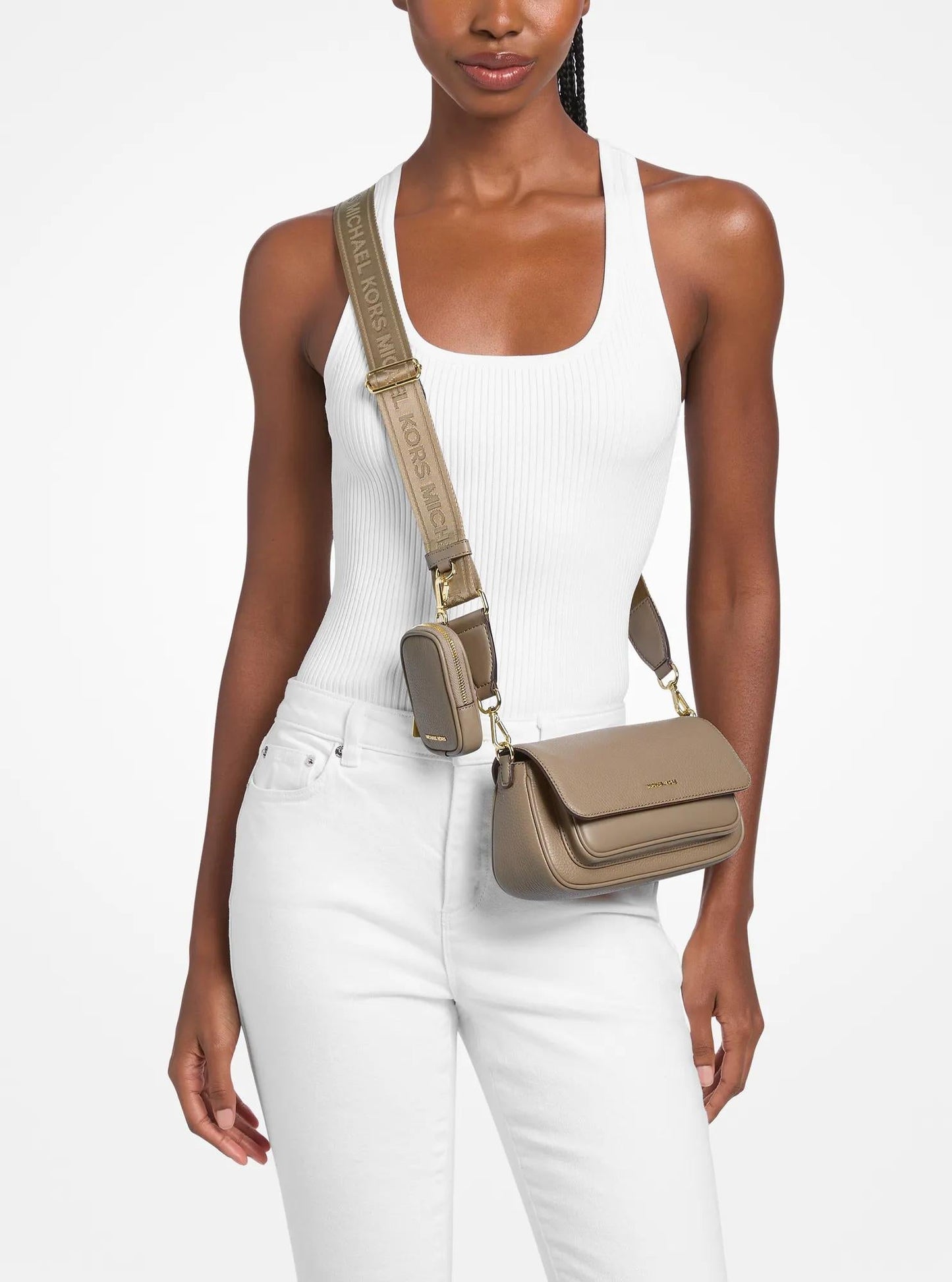 Bolso cruzado de cuero
