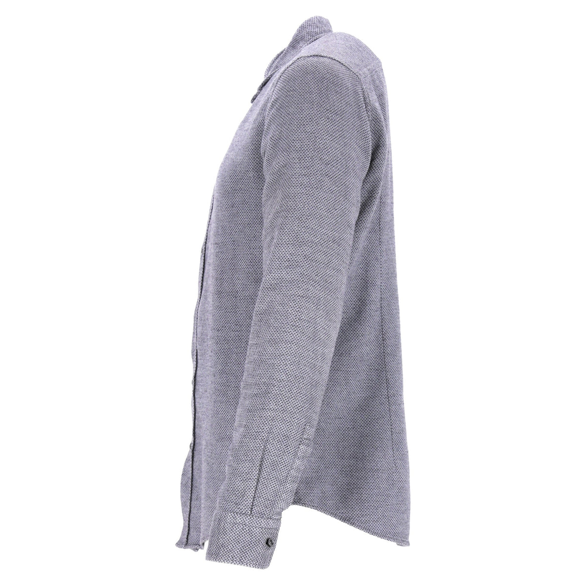 Camisa de algodón de corte ajustado color gris