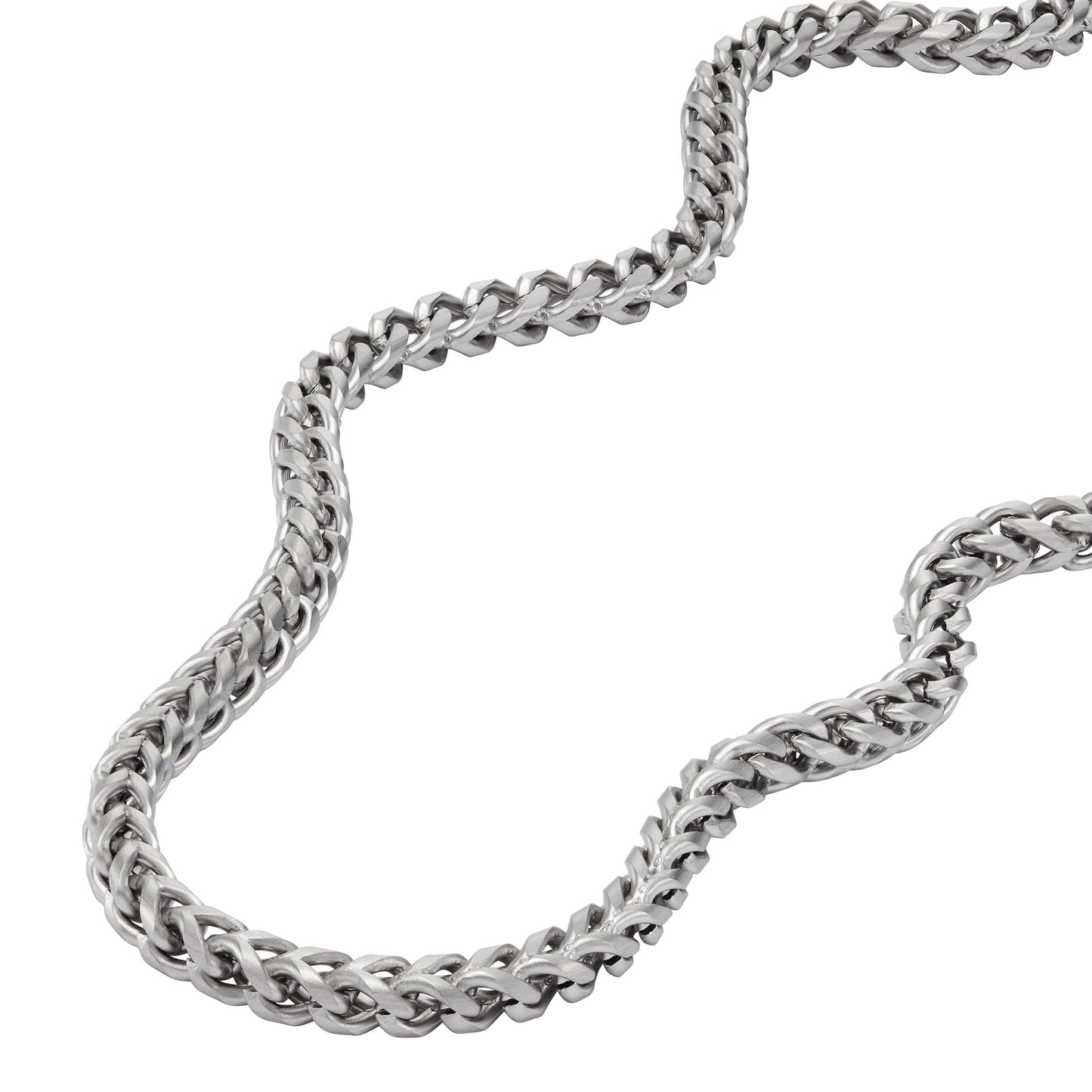 Collar de hombre color plateado