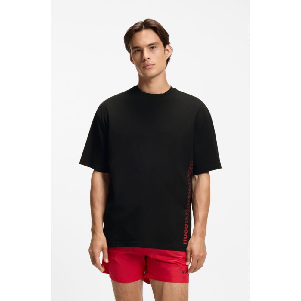 Camiseta de algodón de corte amplio